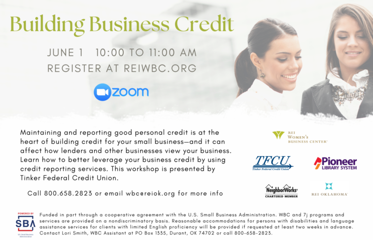 Building Business Credit Workshop Flyer.